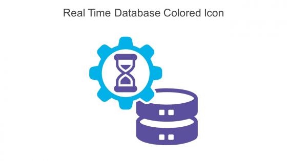Real Time Database Colored Icon In Powerpoint Pptx Png And Editable Eps Format