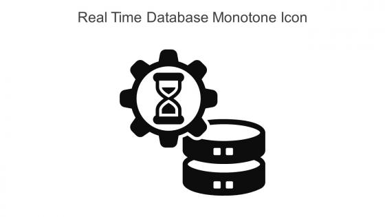 Real Time Database Monotone Icon In Powerpoint Pptx Png And Editable Eps Format