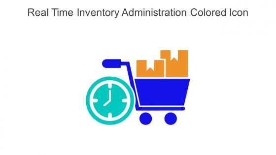Real Time Inventory Administration Colored Icon In Powerpoint Pptx Png And Editable Eps Format