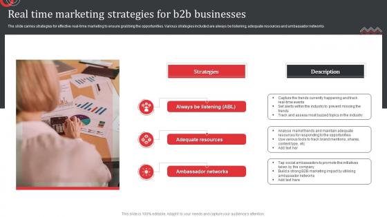 Real Time Marketing Strategies For B2b Businesses