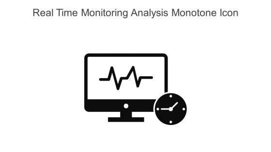 Real Time Monitoring Analysis Monotone Icon In Powerpoint Pptx Png And Editable Eps Format