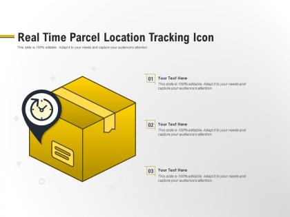Real time parcel location tracking icon