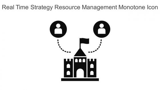 Real Time Strategy Resource Management Monotone Icon In Powerpoint Pptx Png And Editable Eps Format