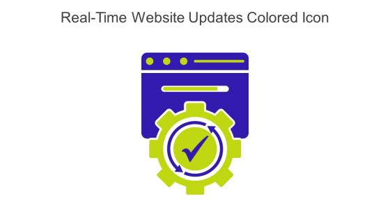 Real Time Website Updates Colored Icon In Powerpoint Pptx Png And Editable Eps Format
