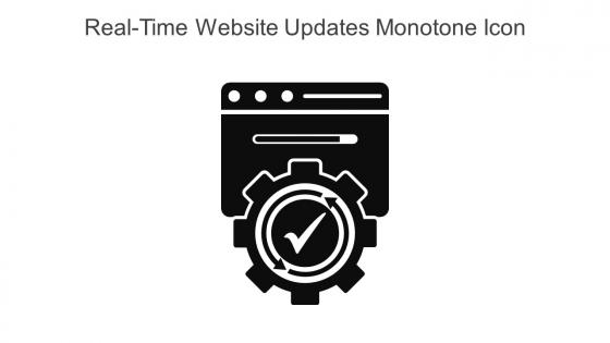 Real Time Website Updates Monotone Icon In Powerpoint Pptx Png And Editable Eps Format