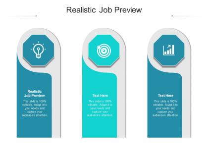 Realistic job preview ppt powerpoint presentation inspiration model cpb