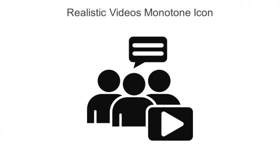Realistic Videos Monotone Icon In Powerpoint Pptx Png And Editable Eps Format