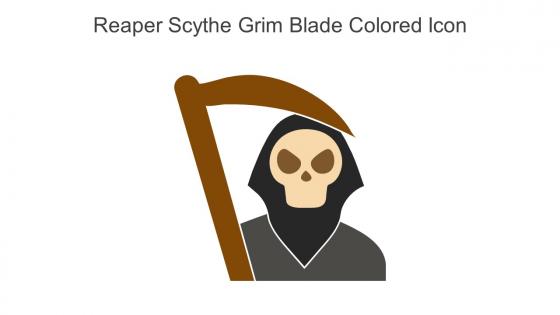 Reaper Scythe Grim Blade Colored Icon In Powerpoint Pptx Png And Editable Eps Format