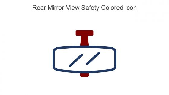 Rear Mirror View Safety Colored Icon In Powerpoint Pptx Png And Editable Eps Format
