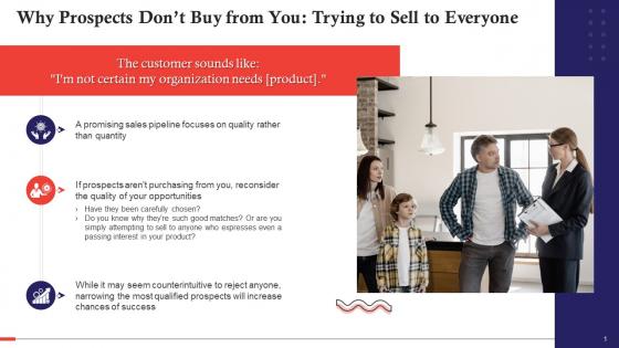 Reason Prospects Do not Buy Trying To Sell To Everyone Training Ppt