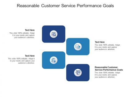 Reasonable customer service performance goals ppt powerpoint presentation slides deck cpb