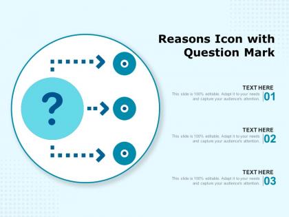Reasons icon with question mark