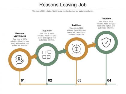 Reasons leaving job ppt powerpoint presentation infographics design ideas cpb