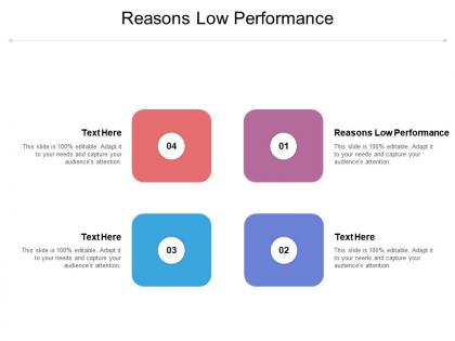Reasons low performance ppt powerpoint presentation professional smartart cpb