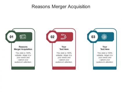 Reasons merger acquisition ppt powerpoint presentation model background designs cpb