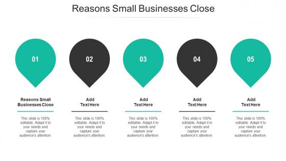 Reasons Small Businesses Close Ppt Powerpoint Presentation File Visual Aids Cpb