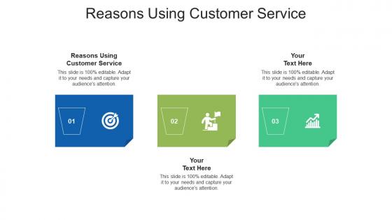 Reasons using customer service ppt powerpoint presentation inspiration graphics example cpb