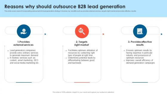 Reasons Why Should Outsource B2B Lead Generation B2B Lead Generation Techniques