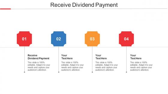 Receive Dividend Payment Ppt Powerpoint Presentation Gallery Skills Cpb