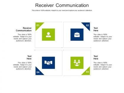 Receiver communication ppt powerpoint presentation infographics professional cpb
