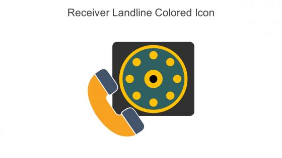 Receiver Landline Colored Icon In Powerpoint Pptx Png And Editable Eps Format