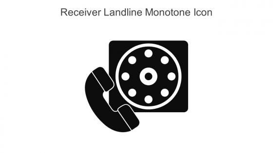 Receiver Landline Monotone Icon In Powerpoint Pptx Png And Editable Eps Format