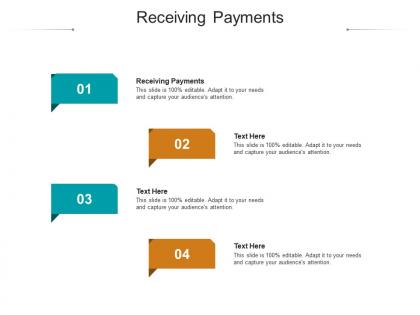 Receiving payments ppt powerpoint presentation infographics gridlines cpb