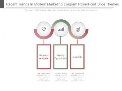 Recent trends in modern marketing diagram powerpoint slide themes
