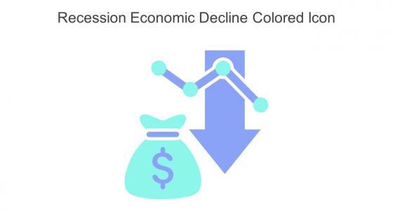 Recession Economic Decline Colored Icon In Powerpoint Pptx Png And Editable Eps Format