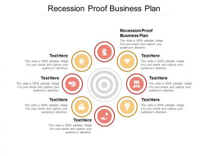Recession proof business plan ppt powerpoint presentation model background cpb