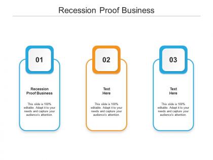 Recession proof business ppt powerpoint presentation styles examples cpb