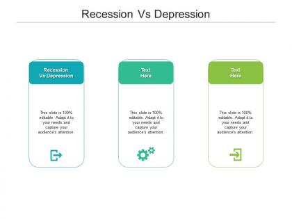 Recession vs depression ppt powerpoint presentation outline layouts cpb