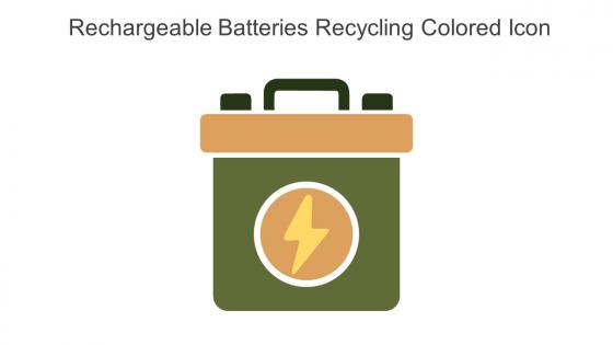 Rechargeable Batteries Recycling Colored Icon In Powerpoint Pptx Png And Editable Eps Format
