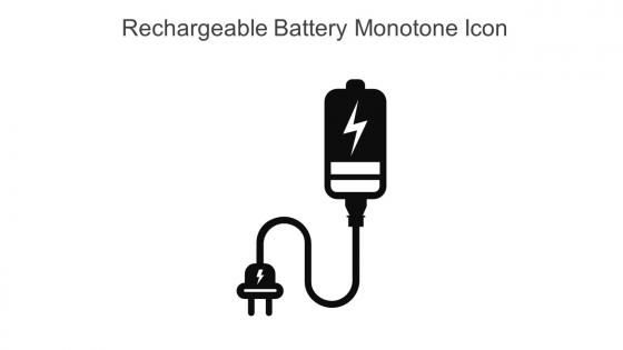 Rechargeable Battery Monotone Icon In Powerpoint Pptx Png And Editable Eps Format