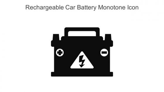 Rechargeable Car Battery Monotone Icon In Powerpoint Pptx Png And Editable Eps Format
