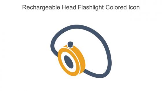 Rechargeable Head Flashlight Colored Icon In Powerpoint Pptx Png And Editable Eps Format