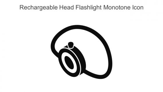 Rechargeable Head Flashlight Monotone Icon In Powerpoint Pptx Png And Editable Eps Format