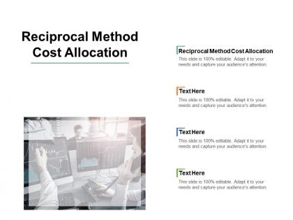 Reciprocal method cost allocation ppt powerpoint presentation icon background image cpb