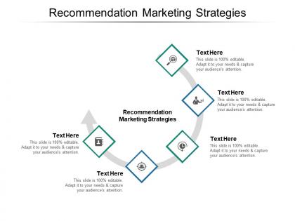 Recommendation marketing strategies ppt powerpoint presentation icon template cpb