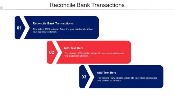 Reconcile Bank Transactions Ppt Powerpoint Presentation Styles Designs Cpb