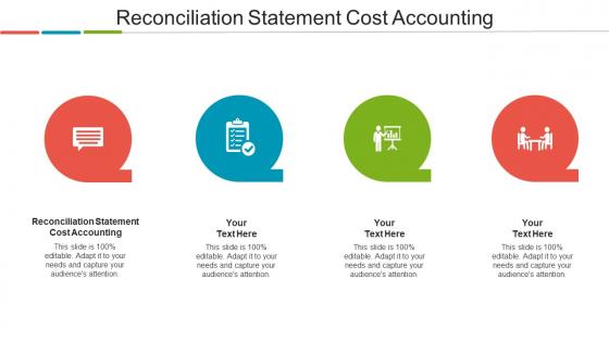 Reconciliation Statement Cost Accounting Ppt Powerpoint Summary Cpb