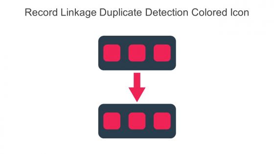 Record Linkage Duplicate Detection Colored Icon In Powerpoint Pptx Png And Editable Eps Format