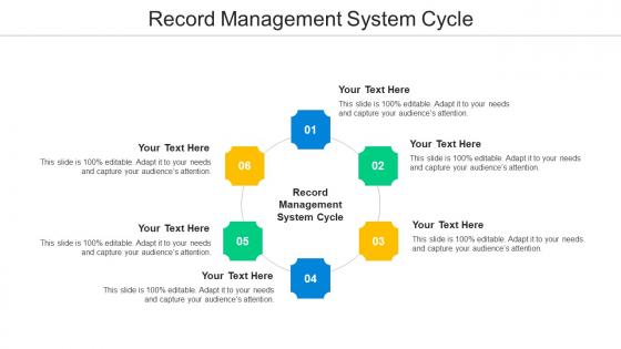 Record Management System Cycle Ppt Powerpoint Presentation Good Cpb