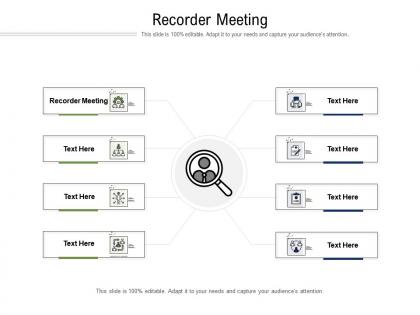 Recorder meeting ppt powerpoint presentation gallery influencers cpb