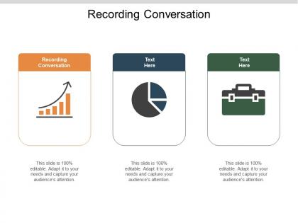 Recording conversation ppt powerpoint presentation portfolio example topics cpb