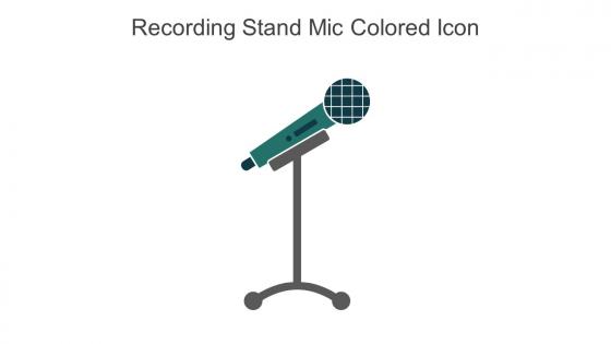 Recording Stand Mic Colored Icon In Powerpoint Pptx Png And Editable Eps Format