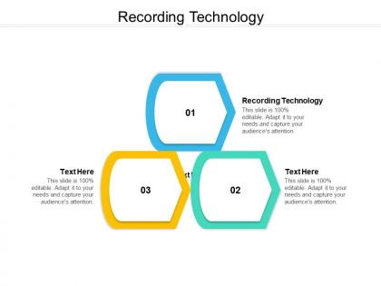 Recording technology ppt powerpoint presentation infographic template infographics cpb