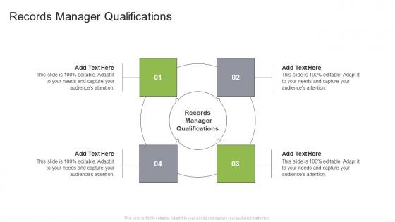 Records Manager Qualifications In Powerpoint And Google Slides Cpb