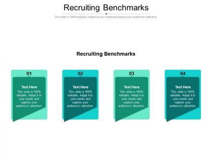 Recruiting benchmarks ppt powerpoint presentation file icon cpb