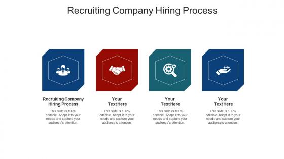 Recruiting company hiring process ppt powerpoint presentation model picture cpb